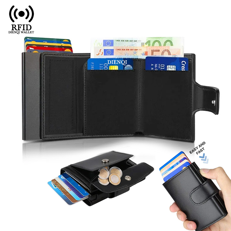 Index Card Holder - Metalowe etui na wizytówki z ochroną