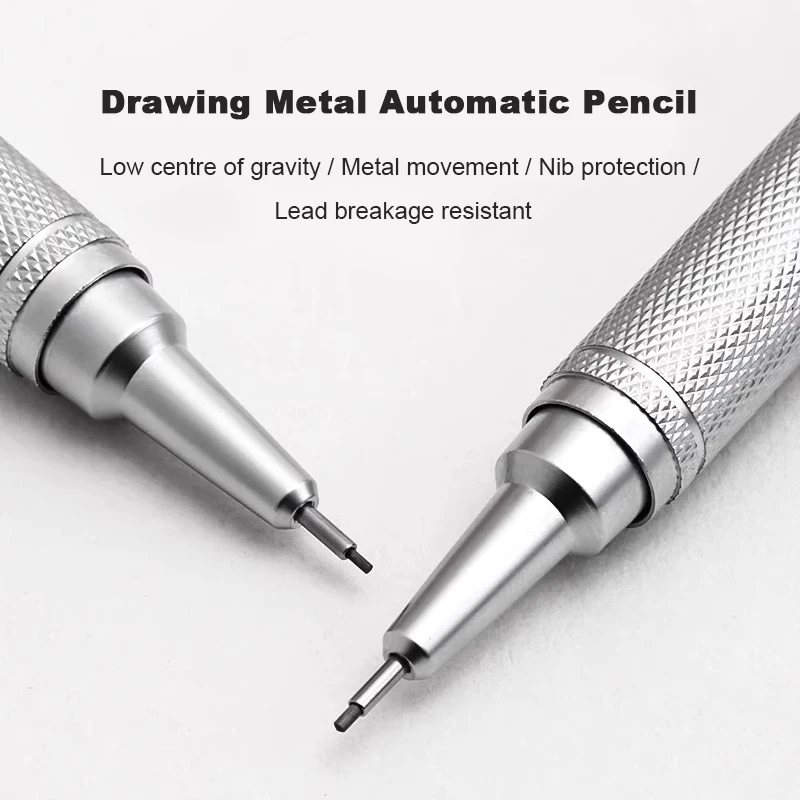 Mechanical Pencil 0.3 - Zestaw metalowych ołówków automatycznych o niskim