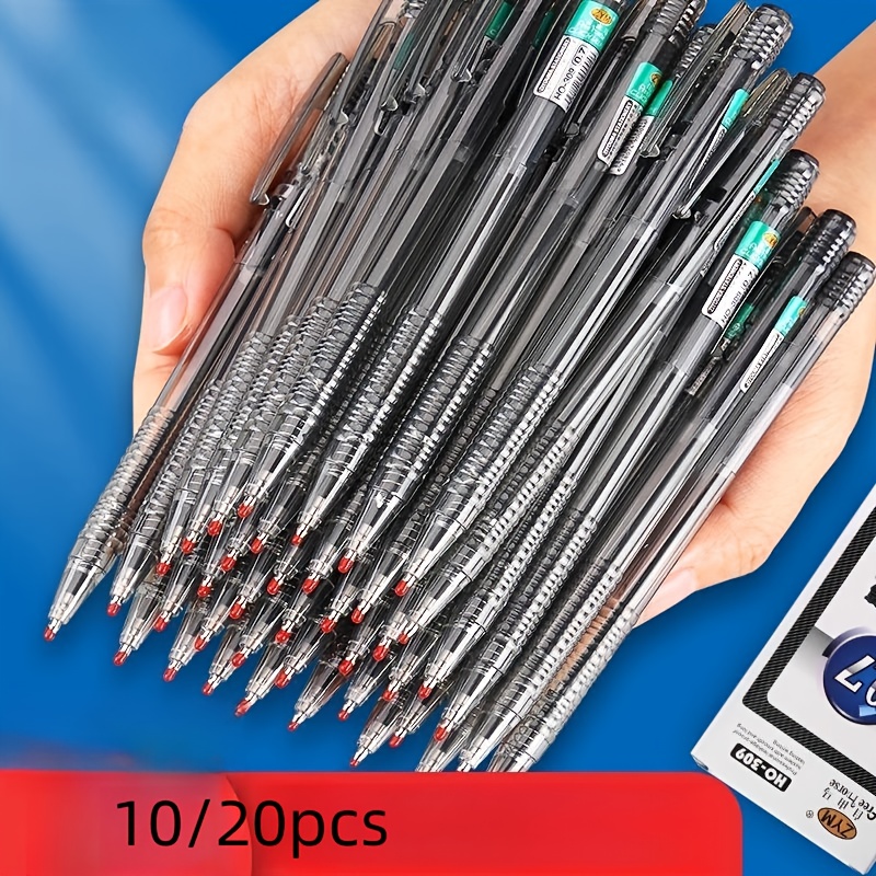 Gel Refill Pack - 10/20 szt. minimalistycznych długopisów automatycznych, wkłady