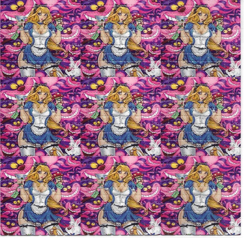 Ink Blotter Paper - Sexy Alice psychodeliczny LSD nie zawiera