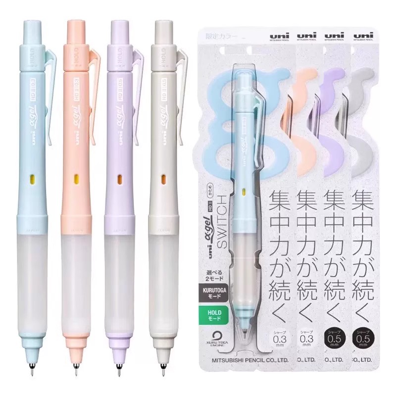 Mechanical Pencil 0.3 - Uni M5-1009GG&UL-S Alpha-Gel Switch Ołówek Mechaniczny