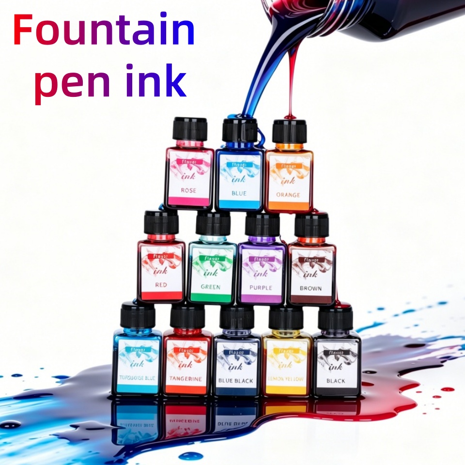 12-kolorowy tusz do pióra wiec – Fountain Pen Bottled Ink recenzja i cena