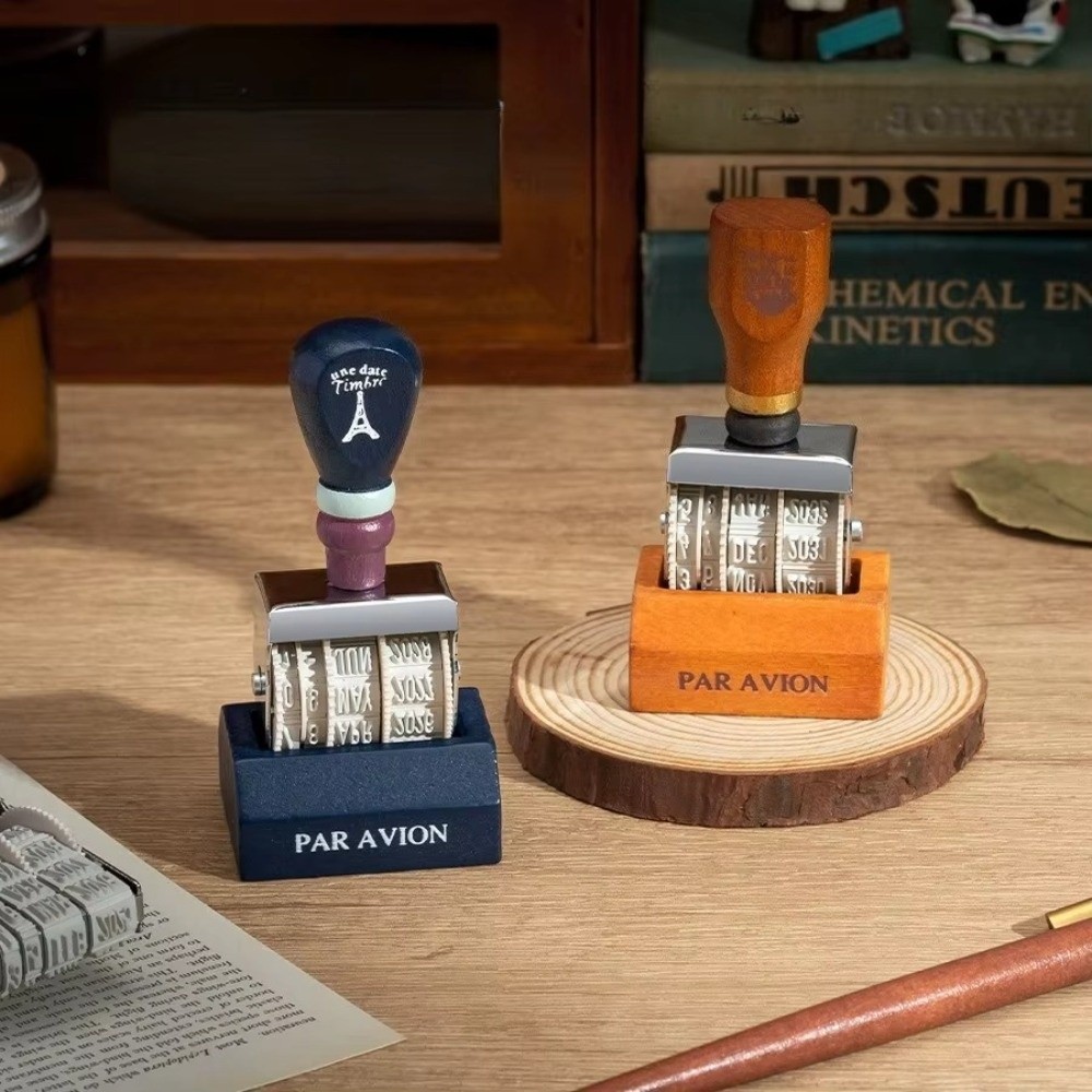 Drewniany stempel datownik z r – Rubber Date Stamp recenzja i cena